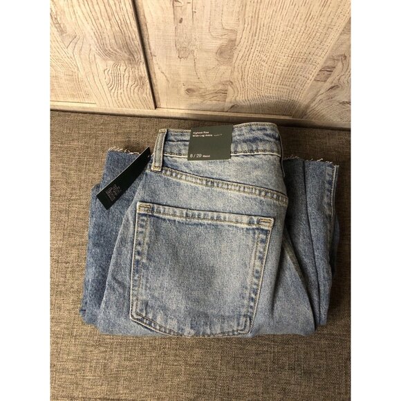 wild fable Denim - Womens Wild Fable Highest Rise Wide Leg Ankle Denim Blue Jeans Size 8. C12